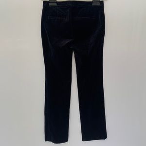 Lauren Ralph Lauren Navy Blue Velvet Straight Leg Dress Pant Trouser Size 2